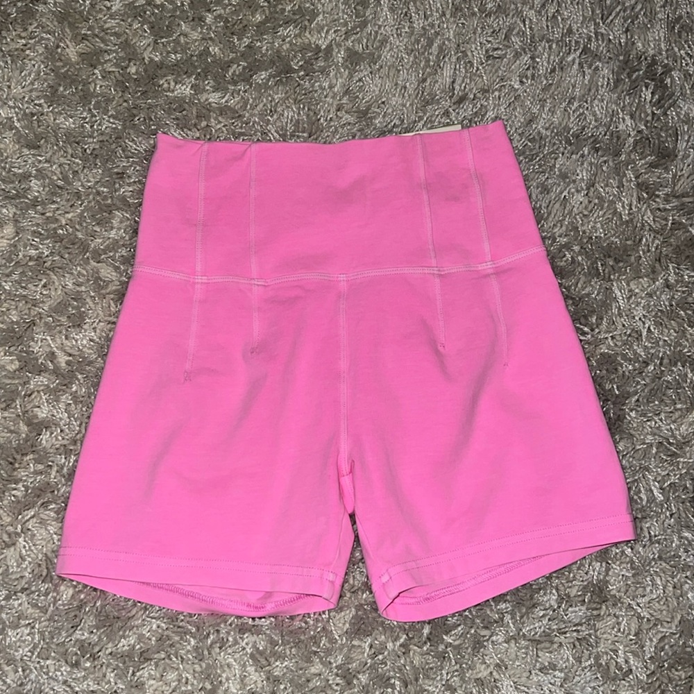 pink biker shorts off-line aerie